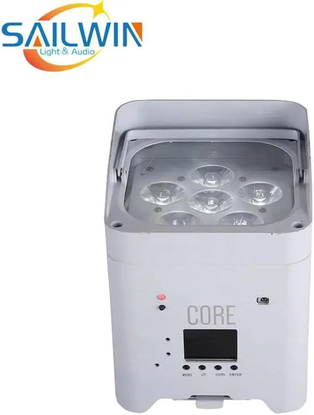 Alt view image 2 of 5 - Stock High quality 6X18W RGBWA UV 6in1 WIFI battery powered uplight wireless dmx led party uplight