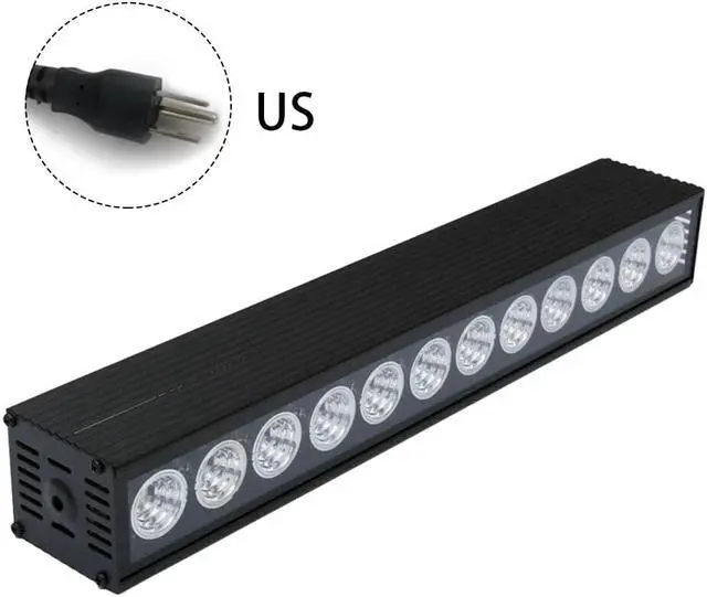 Alt view image 2 of 5 - 12LED Easy Use UV Black Integrated DJ Disco Stage Light Bar Halloween Blacklight With Rack Christmas Party Home Decor Body Paint