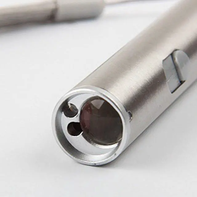 Alt view image 5 of 5 - 3 in 1 Tactical Flashlight Portable Multifunction Mini Pocket LED Laser UV Pen Torch Powerful LED Flashlight Use AA battery