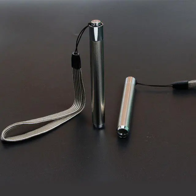 Alt view image 5 of 5 - flashlight metal portable ultraviolet flashlight UV lamp stainless steel detection torch Battery Powered use AA battery