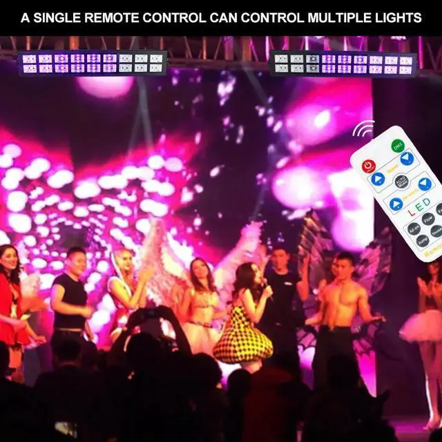 Alt view image 5 of 5 - Disco UV Violet Black Lights DMX512 DJ Party Stage Lamp For Christmas Bar Lamp Laser Stage Wall Washer Spot Light Backlight