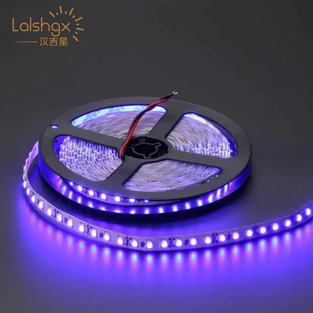 Alt view image 4 of 5 - 3528 120leds/m SMD flexible LED strip light DC12V 5m/roll 600 LED white/warm white/blue/green/red/yellow/UV tape