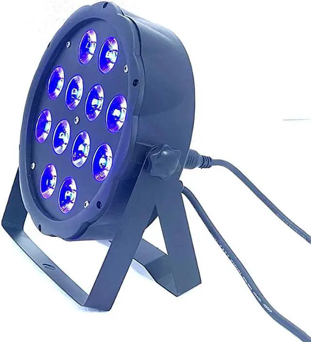 Alt view image 4 of 7 - offer 7x18W LED Par lights RGBWA UV 6in1 flat par led dmx512 disco lights professional stage dj equipment