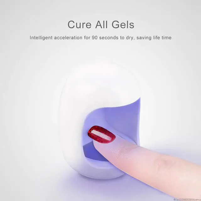 Alt view image 5 of 5 - 3W Egg Shape UV LED Lamp for Nail Single Finger Lamp Nail Gel Polish Dryer Drying Machine Nail Art USB Manicure Tools