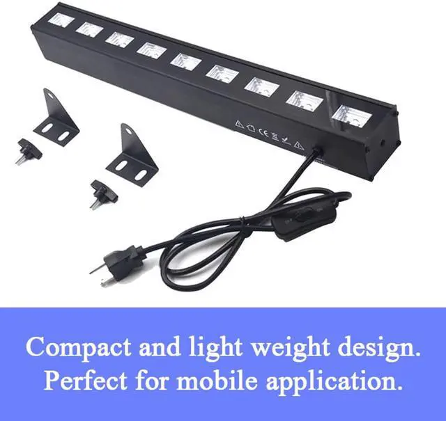 Alt view image 3 of 5 - 36W Disco light LED UV Violet Black Lights Par Lamp UV For Party Christmas Lamp Laser Stage Wall Washer Spot Light Backlight