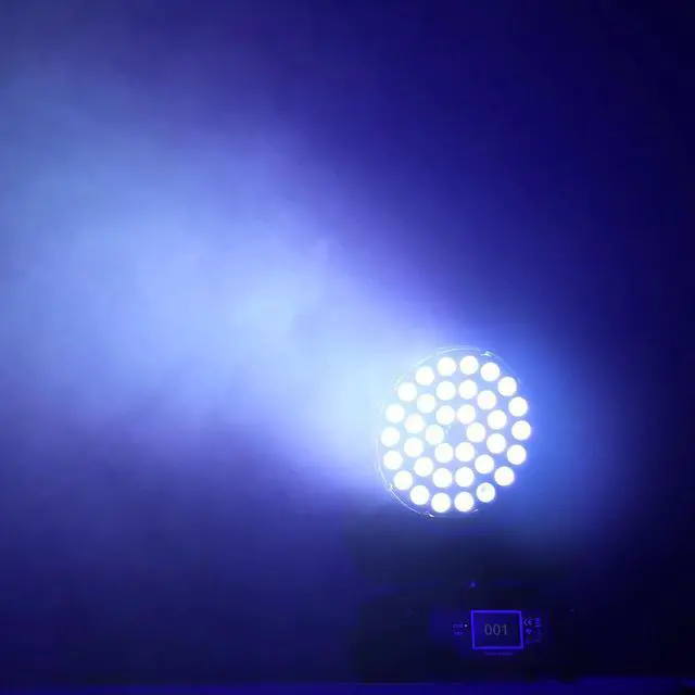 Alt view image 5 of 5 - case led zoom wash 36x12w rgbw 4in1 moving head light 36x18w rgbwa uv 6in1 moving stage light
