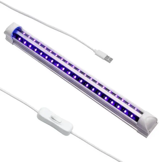Alt view image 4 of 5 - 10W LED Black Lights USB Portable Black Light for UV Art Dimmable Blacklight Ultraviolet Lamp for DJ Party Black Bulbs