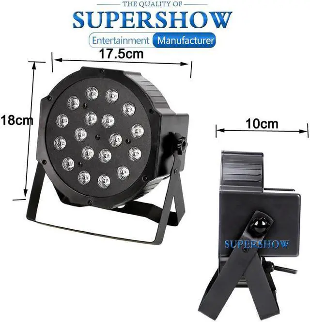 Alt view image 3 of 5 - 18pcs LED Purple Par Stage light dmx 512 Controller Disco UV Lamp For DJ Party Dance floor light dj equipment