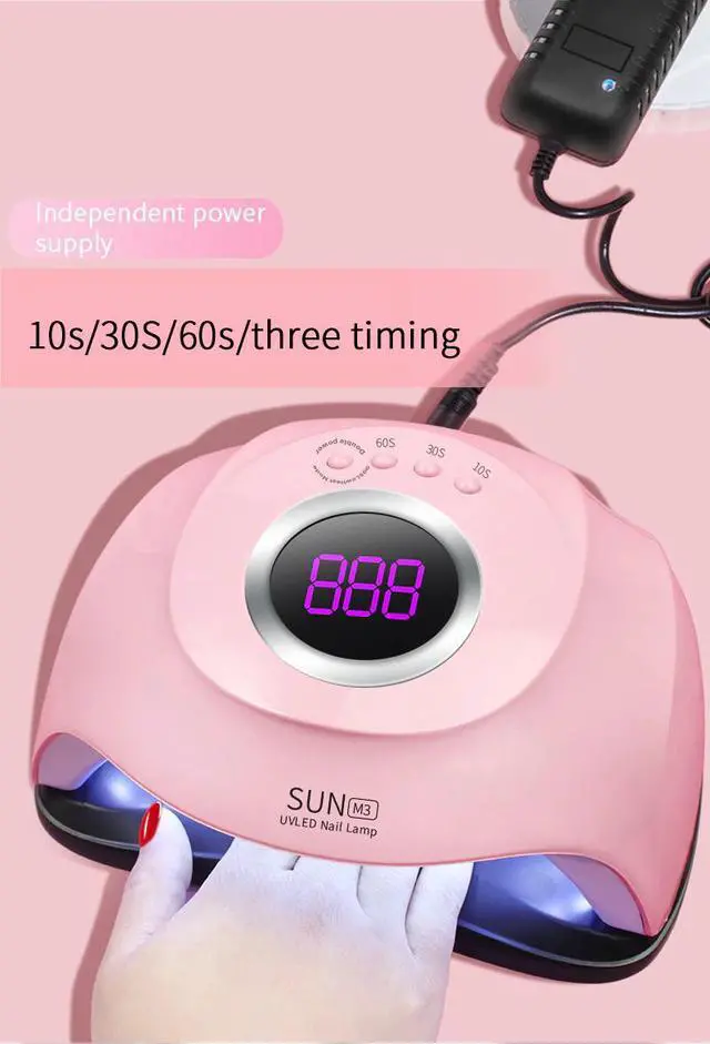 Alt view image 4 of 5 - 180W Gel Lamp Intelligent Induction Phototherapy Lamp Nail Extension Polish Nail Light Therapy Nail Lamp Nail Art Gel Uv Lamp