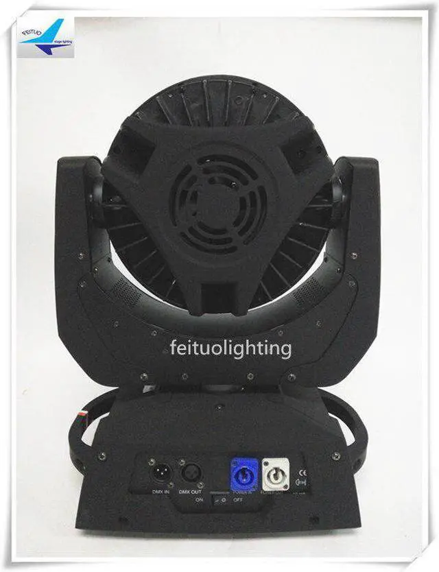 Alt view image 2 of 5 - Professional LED Moving Head 36x18w Zoom Wash RGBWA UV 6IN1 Lyre Lighting for Party Disco Wedding (2Pcs + fly case)