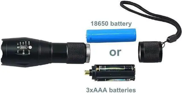 Alt view image 5 of 5 - E17 UV LED 365nM 395nM Flashlight 5W Power Aluminum Zoom Ultraviolet Light Blacklight Torch For Pet Urine Detector