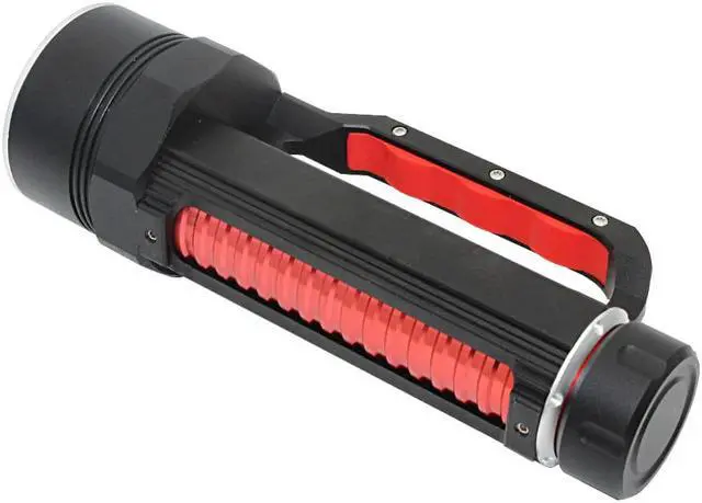 Alt view image 2 of 5 - 3000 Lumens 4*XPE LED UV Flashlight waterproof Diving Ultraviolet Torch Powered by 26650 Battery Underwater 80m UV Lamp