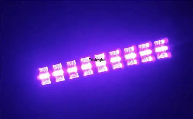 Alt view image 5 of 5 - 9x3w led black light uv led stage lighting bar par can light for DJ disco blacklight party birthday wedding stage light