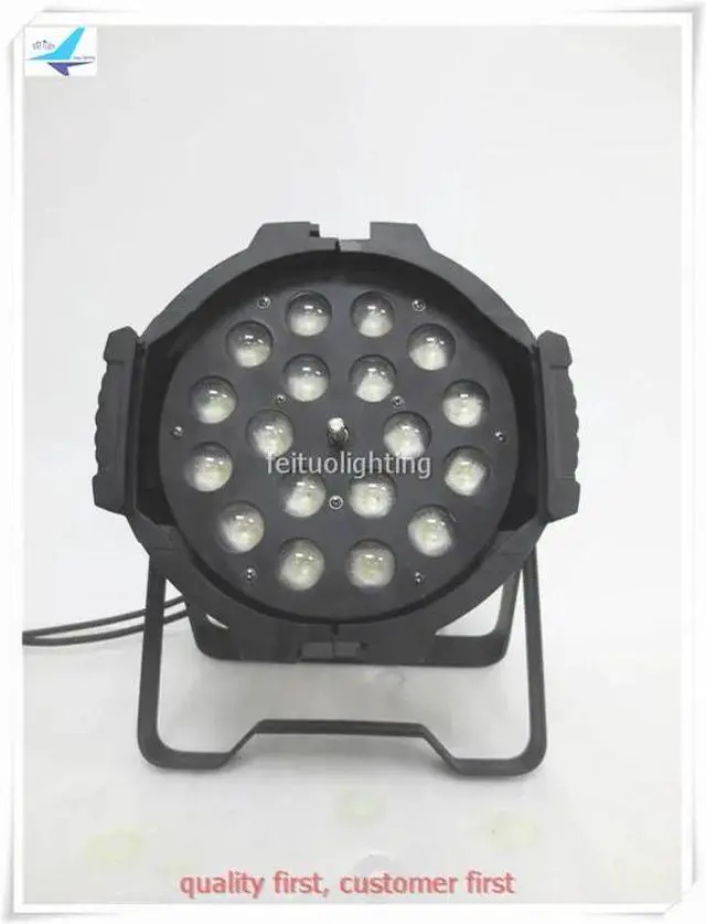 Alt view image 2 of 5 - shipping 18x18w 6IN1 LED Par Light RGBWA UV LED Par Can Stage Light 5-60 Degree Zoom Wash DJ Disco Wedding Par64 Equipment
