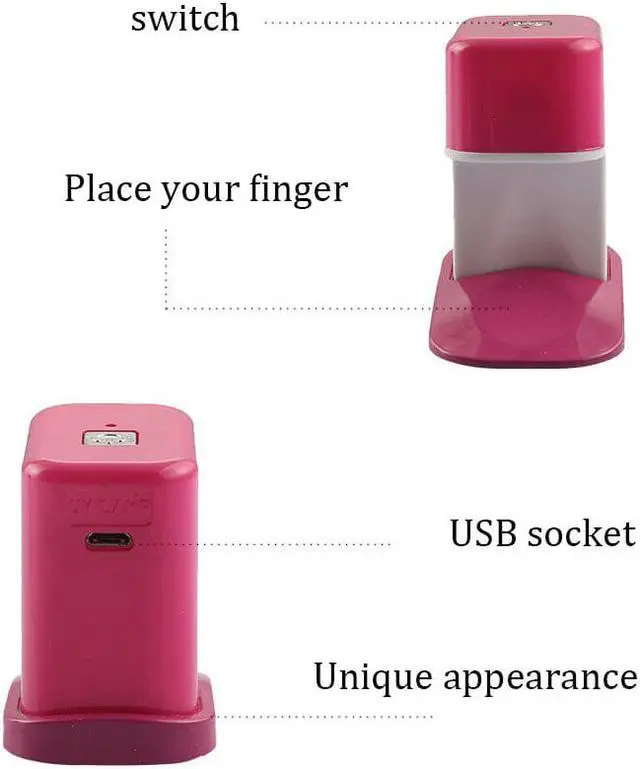 Alt view image 7 of 7 - 3W Mini Nail Dryer Portable Single Finger Nail Art LED UV Lamp for UV Gel Nails Curing Cute Manicure Nail Tools