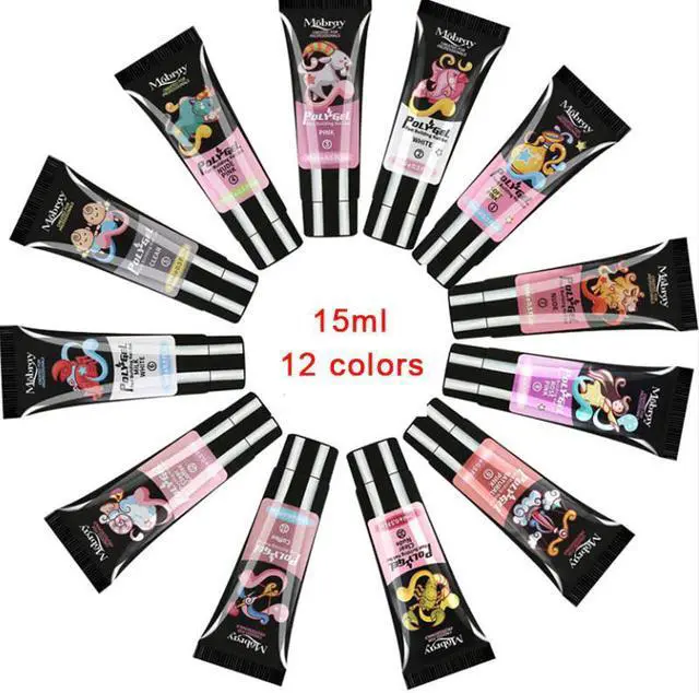 Alt view image 4 of 5 - Nail Lamp Crystal Jelly Nail Art Kit Manicure Set Extend Builder Poly Gel Kits Finger Nail Extension UV LED Acrylic Builder Gel