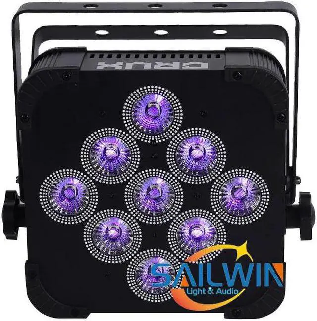 Alt view image 5 of 5 - Sale USD118/PC -shipping 9*18W 6in1 RGBAW+UV Battery Operated Wireless DMX LED Stage Par Light FOR DJ Lighting Event