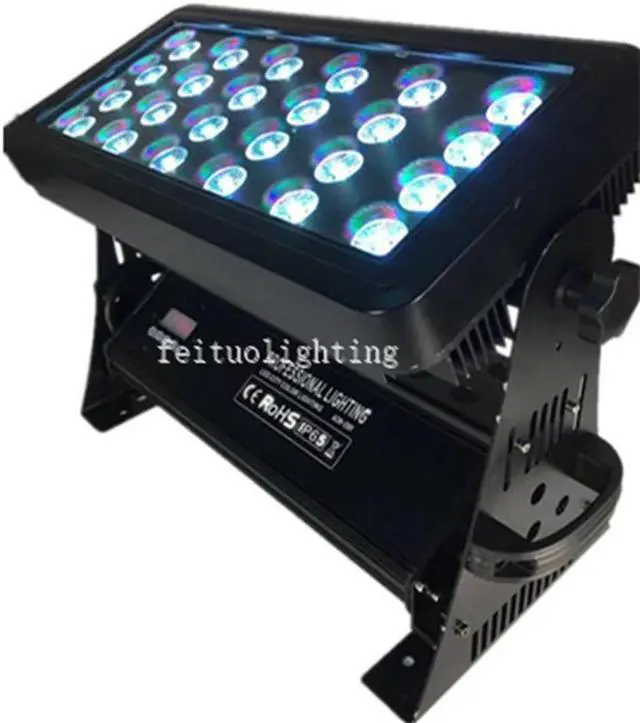 Alt view image 2 of 5 - Brightness Battery Wifi or DMX Control 24x12W Wireless Led Wall Washer Light RGBWA UV 6 in1 Outdoor IP65 Flood Light