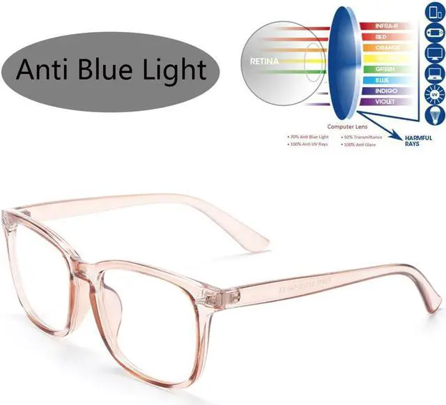 Main image of 1 PC Anti UV Blue Light Blocking Glasses Fashion Transparent Len Computer Glasses Women Men Anti-fatigue Anti Blue Rays Eyewear