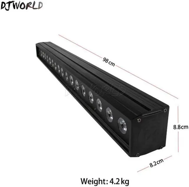 Alt view image 3 of 5 - 4pcs/lot LED Wash Wall 18x18W RGBWA+UV 6in1 Lighting Floodlight Bright Running Horse Point Control For Dj TV Studio Church Light