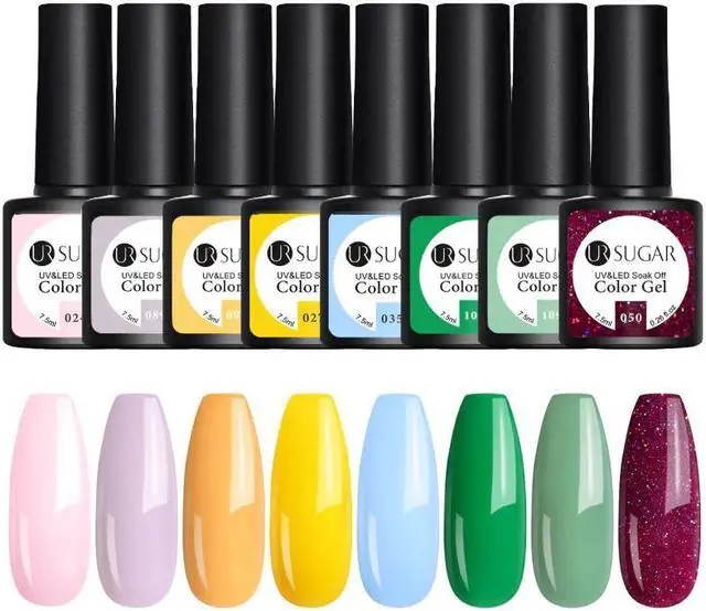 Alt view image 2 of 5 - Gel Polish Set 6Pcs Hybrid Varnish Soak Off UV Gel LED Lamp Semi Permanent All For Manicures Nail Art Gel Polish Kit