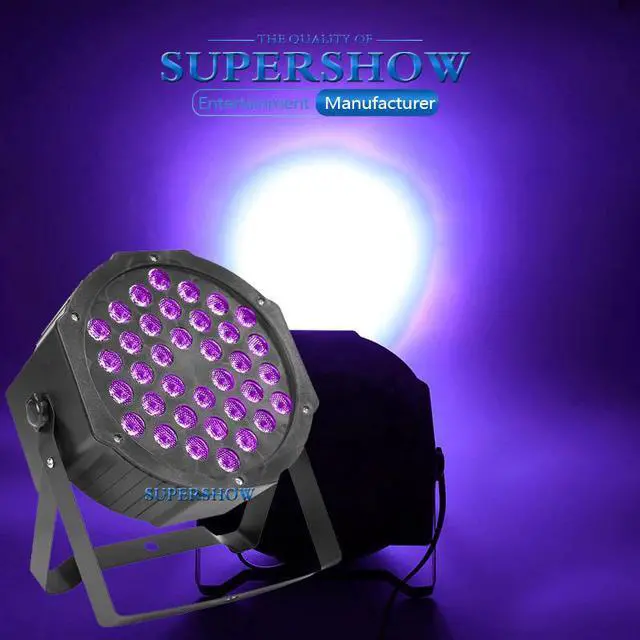 Main image of 2PCS/lot 36 LEDS UV DMX512 Controller Purple Par Lighting Stage Lights RGB Colors Effect for Disco DJ Club Party KTV