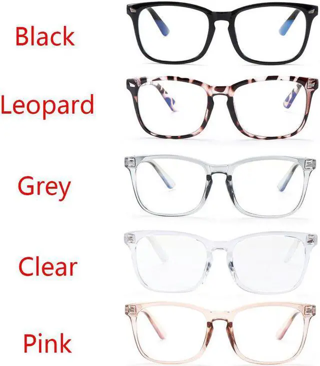 Alt view image 5 of 5 - 1 PC Anti UV Blue Light Blocking Glasses Fashion Transparent Len Computer Glasses Women Men Anti-fatigue Anti Blue Rays Eyewear