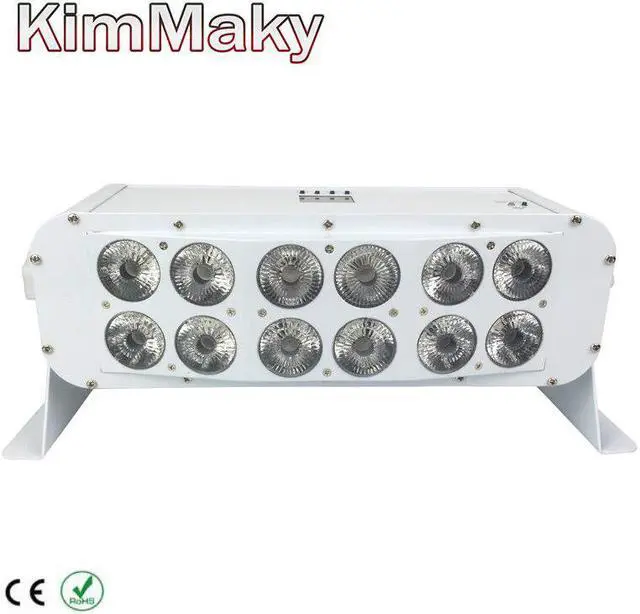 Alt view image 4 of 5 - Stage light 12x18w RGBWA+UV Wireless dmx led uplight Battery powered Bar light LED Wall Washer