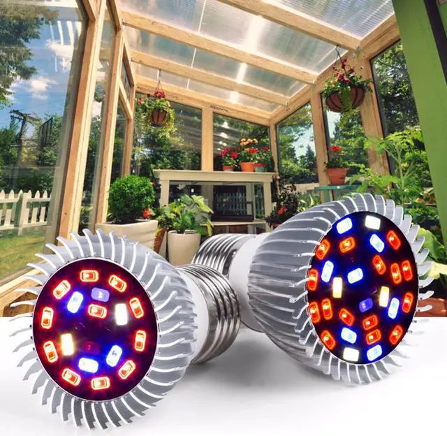 Main image of Phyto Lamps Full Spectrum E27 Led Plant Light Grow Lamp E14 Led For Plants 18W 28W Fitolampy Greenhouse Tent Bulbs UV IR