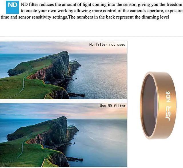 Alt view image 5 of 5 - X8 SE Drone Filter CPL/UV/Star/ND 4 8 16 32/Natural Night Filters Kit For Xiaomi X8 SE Gimbal Camera Lens Accessories