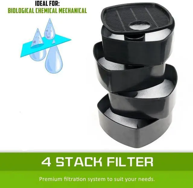 Alt view image 7 of 7 - 30W 3000L/h SUNSUN HW-3000 LCD Display 5-Stage External Aquarium Canister with 9W UV Lamp for Fish Tank Filter Up to 300-750L