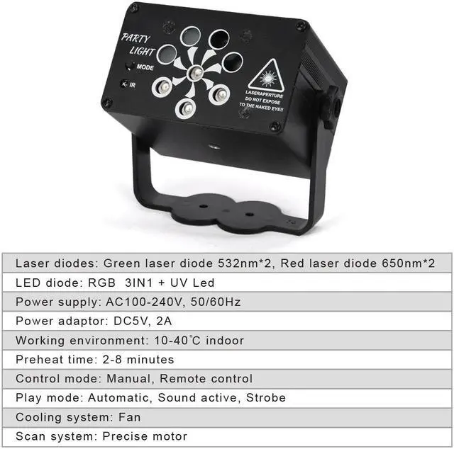 Alt view image 5 of 7 - Case with 4 PCS 4x100W blinder light 4eye COB LED Wash Light High power DMX Stage Cool white warm white UV light