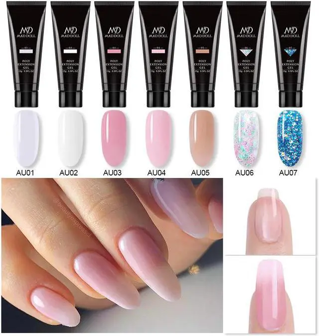 Alt view image 3 of 5 - DOLL UV Gel Set 36W UV Lamp Nail Dryer Gel Acrylic Quick Building Finger Extension Soak Off UV Gel Manicures Set