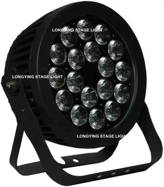 Alt view image 2 of 5 - Shipping 18x18W RGBW+UV Led Par Light Waterproof IP65 Stage 6IN1 Outdoor Led Par 64 DMX512
