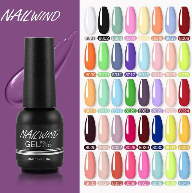 Main image of Gel Nail Polish Varnishes Pure Color Semi Permanent Base top Need UV LED lamp Manicure Paint Hybrid nails gel polish