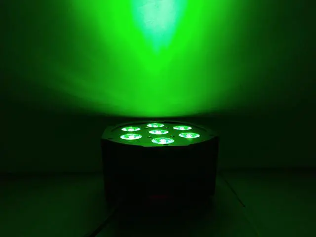 Alt view image 5 of 5 - par RGBWA UV rgbw 4in1 5in1 6in1 DJ DMX 7X12W 7x18W 7x15W Flat SlimPar Quad Light No Noise