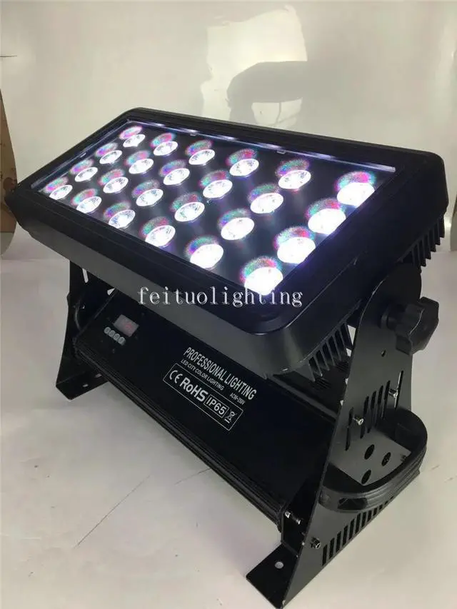 Alt view image 4 of 5 - Brightness Battery Wifi or DMX Control 24x12W Wireless Led Wall Washer Light RGBWA UV 6 in1 Outdoor IP65 Flood Light
