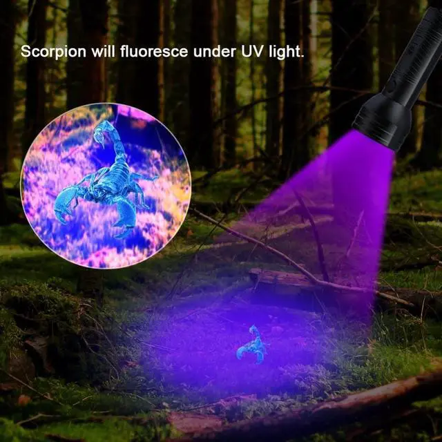 Alt view image 5 of 5 - High quality UV Light 51LED 21LED 12LED UV Light 395-400nm LED UV Flashlight torch light lamp safety UV detection AAA battery
