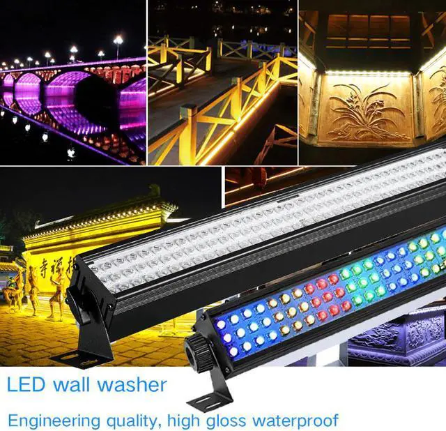Alt view image 4 of 5 - 108LEs isco Bar UV Lights Party j Lamp RGB Color LE Wall Washer Lights For Christmas Laser Projector Stage Wall Washer Light