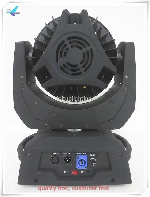 Alt view image 3 of 5 - 2pcs/lot 36X18W Moving Head Zoom Wash Light RGBWA UV 6in1 Circle Ring Color Change Rotation Wedding Disco Show Stage Light