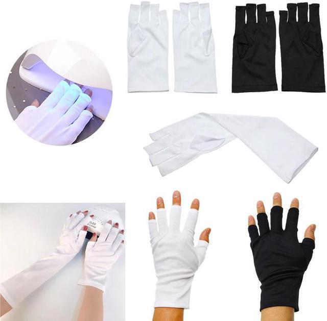 1Pair Anti UV Radiation Protection Nail Gloves LED Lamp Nail UV