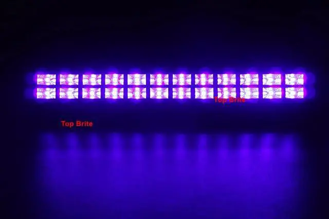 Alt view image 5 of 5 - 24 LEDS 3W LED Wall Washer Lights DMX UV Stage Lights Bar Black Party Club Disco Light For Christmas Indoor Stage Effect Lights