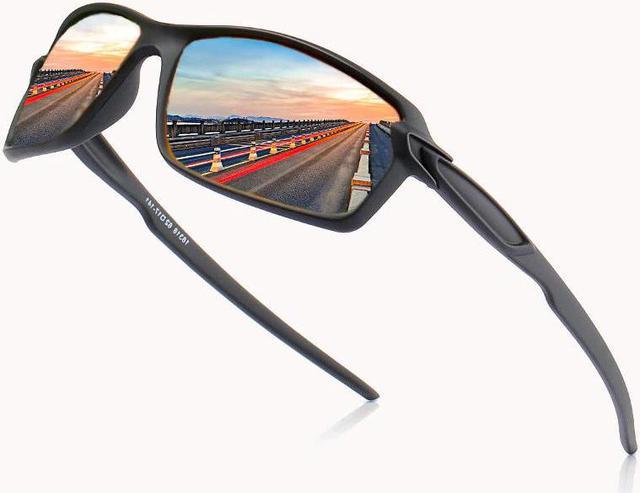 light Matte Frame Polarized Sunglasses Men/Women UV Protection Sports  Goggles Reflective Sun Glasses Eyewear Male Shades 