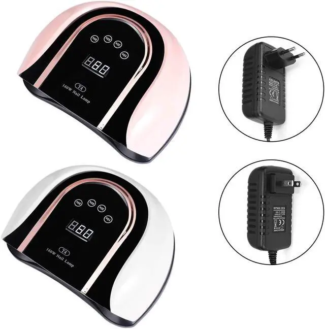 Alt view image 2 of 5 - 160W LED Nail Lamp Nail Dryer 54 UV LEDs Lamp Nail Dryer For All Gels Polish Sun Light Timer 10/30/60/99s Auto Sensor Nail Dryer