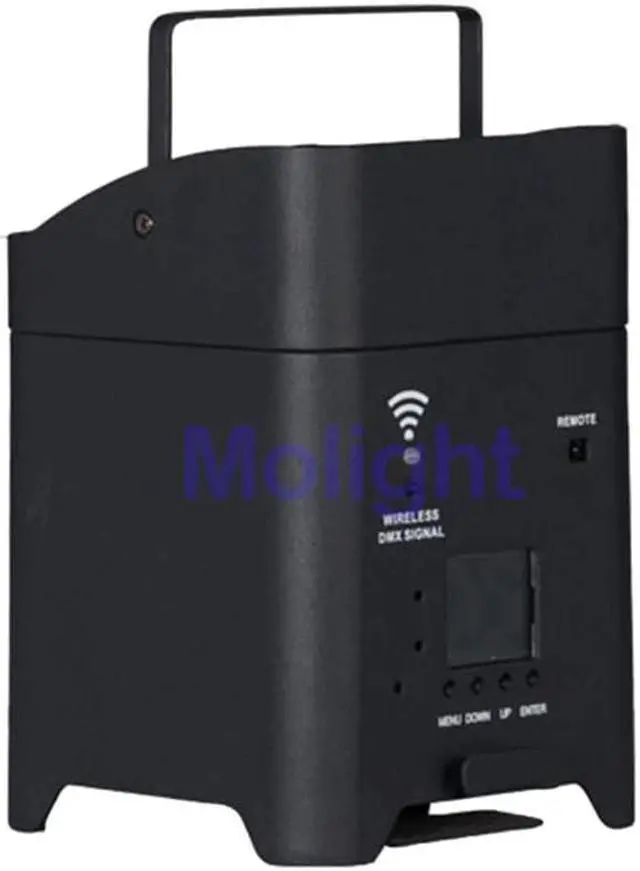 Alt view image 5 of 5 - 6*18w RGBWA UV Wireless dmx Uplighting Battery Operate Wifi&IRC Remote Control DJ LED Par Can Wash Light Disco Wedding Uplights