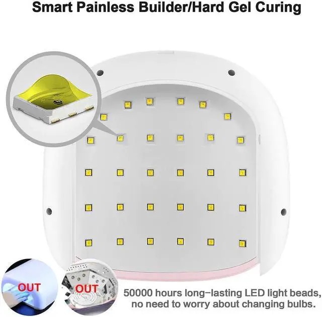 Alt view image 4 of 5 - SUN4S/4 Nail Lamp 48W UV LED Nail Dryer for Curing Gels Polish With Smart Sensor Manicure Nail Art Salon Equipment Brand