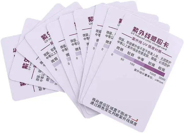 Alt view image 6 of 7 - 10PCS UV Light Lamp Life Test Paper Reptile Terrarium UVB Test Card Outdoor Sunshine UV Test Card Repeatable
