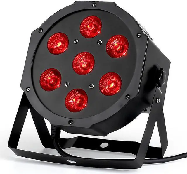 Main image of par RGBWA UV rgbw 4in1 5in1 6in1 DJ DMX 7X12W 7x18W 7x15W Flat SlimPar Quad Light No Noise