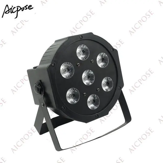 Alt view image 4 of 5 - 6Pcs/lots 7x18w 6 in 1 Par Led Light RGBWA UV Plastic Par Light 7*18W Led Par Staining Light Wall Washer For Stage Wedding Disco