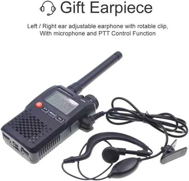 Alt view image 5 of 5 - 2PCS Baofeng UV-3R Walkie Talkie UHF VHF Mini UV 3R Portable CB Radio VOX Flashlight FM Transceiver Ham Radio Amador UV3R